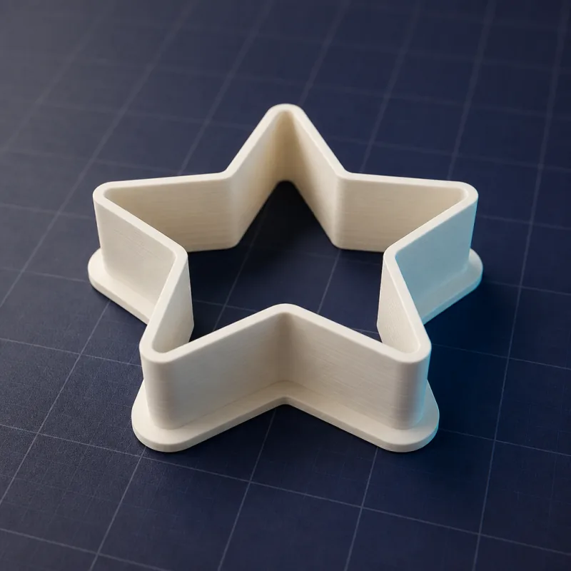 Star cookie cutter, generated with SpeakCAD