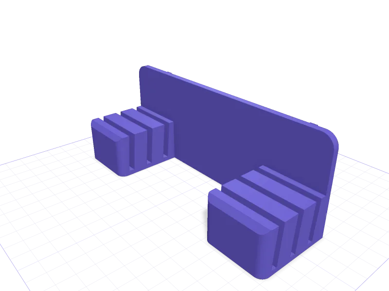 IKEA SKÅDIS holder for Bambu Lab A1 mini build plates, 3D printable model