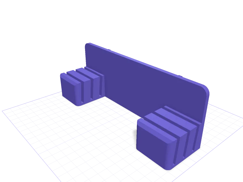 IKEA SKÅDIS holder for Bambu Lab build plates, 3D printable model