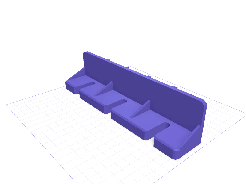 IKEA SKÅDIS hanger for Bessey F-clamps, 3D printable model