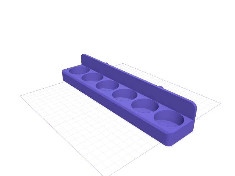 IKEA SKÅDIS rack for Citadel paint pots, 3D printable model