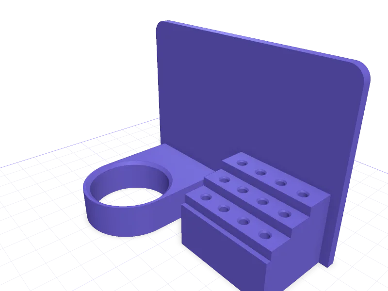 IKEA SKÅDIS holder for the Dremel 8220 cordless rotary tool, 3D printable model