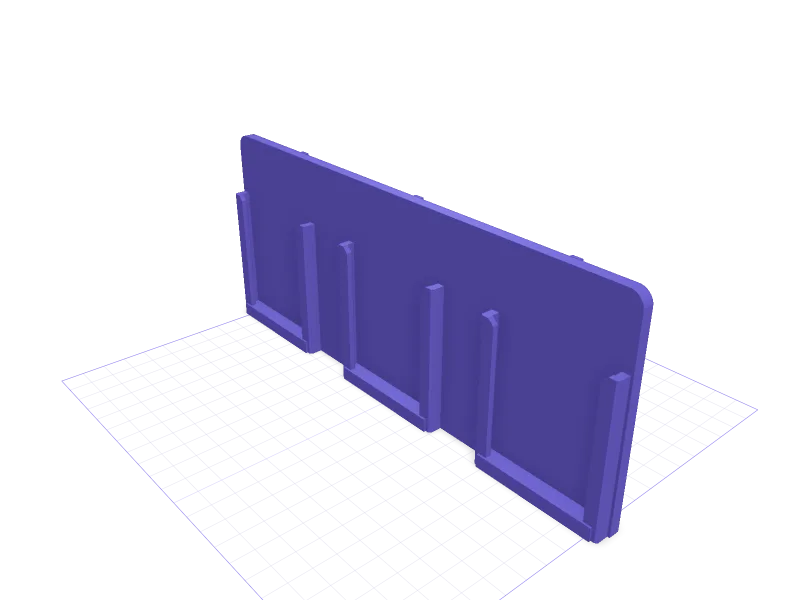 IKEA SKÅDIS rack for Einhell Power X-Change batteries, 3D printable model