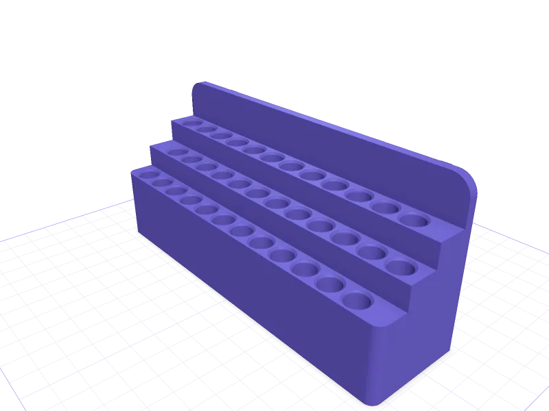 IKEA SKÅDIS rack for Faber-Castell Polychromos pencils, 3D printable model