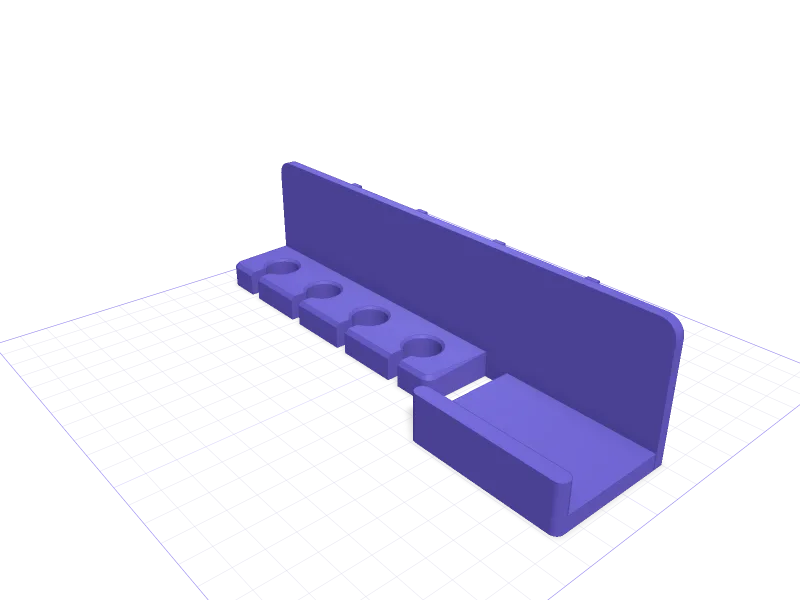 IKEA SKÅDIS hanger for Fluke test leads, 3D printable model