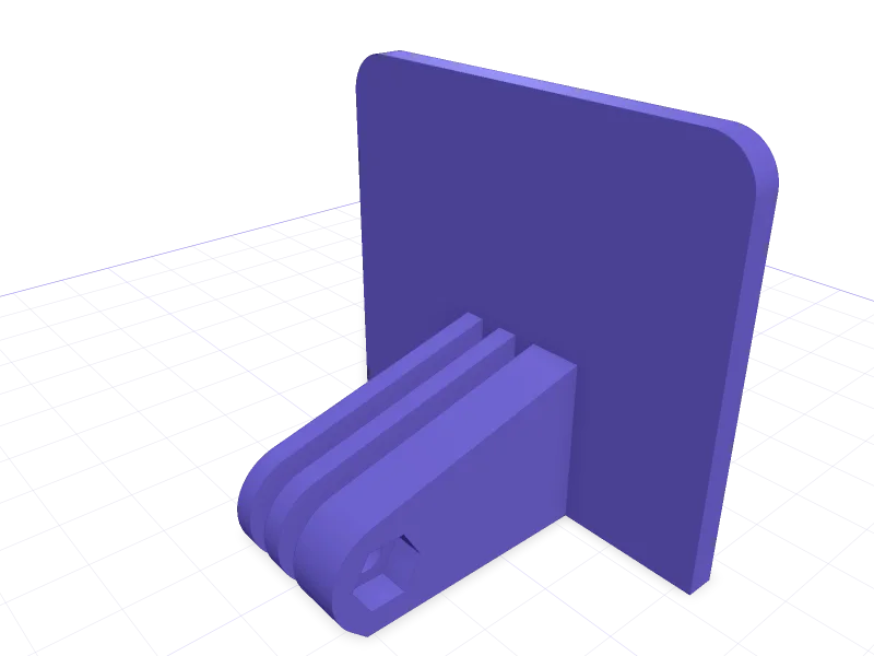 IKEA SKÅDIS mount for GoPro HERO13 Black, 3D printable model