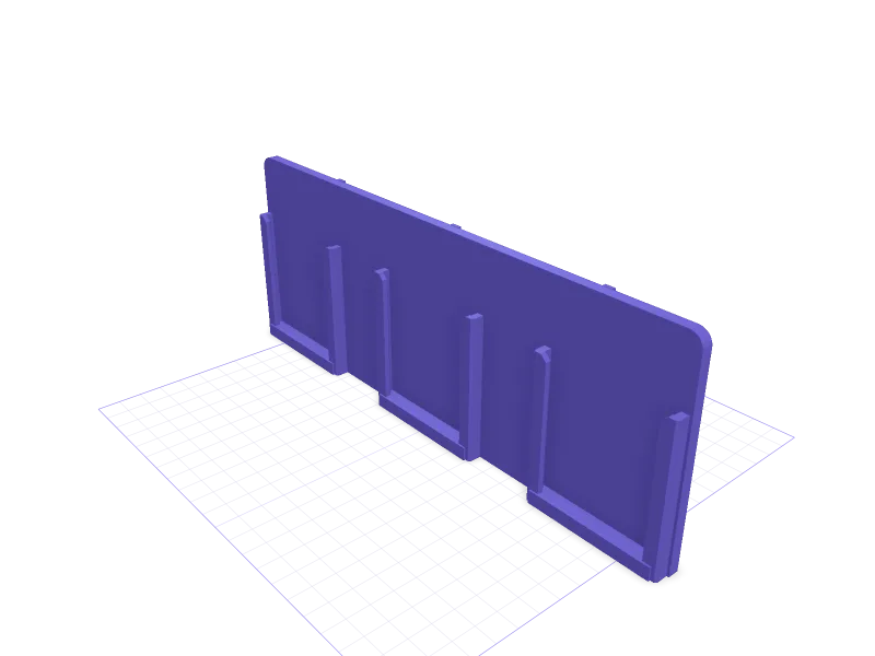 IKEA SKÅDIS rack for Hilti Nuron 22V batteries, 3D printable model
