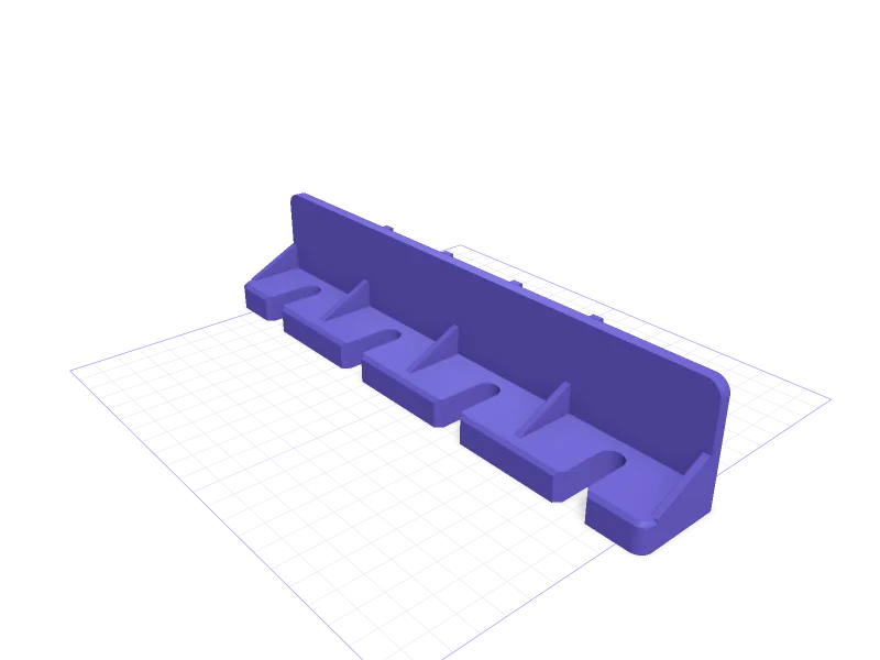 IKEA SKÅDIS rail for Irwin Quick-Grip clamps, 3D printable model