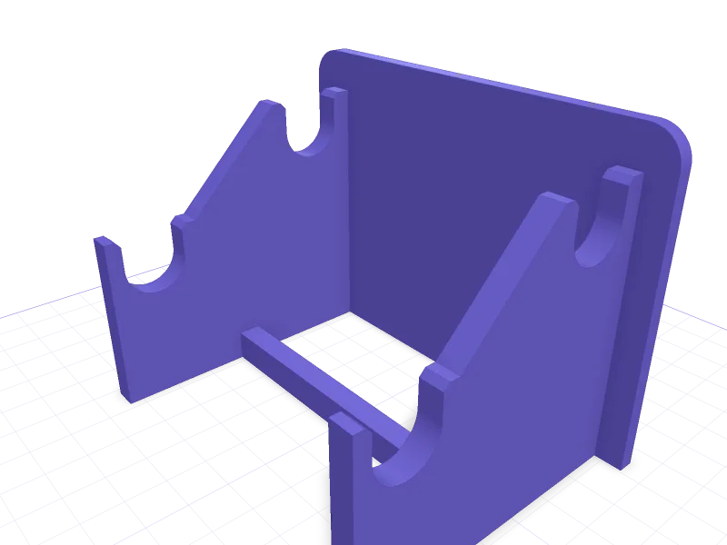 IKEA SKÅDIS holder for Iwata and Harder & Steenbeck airbrushes, 3D printable model