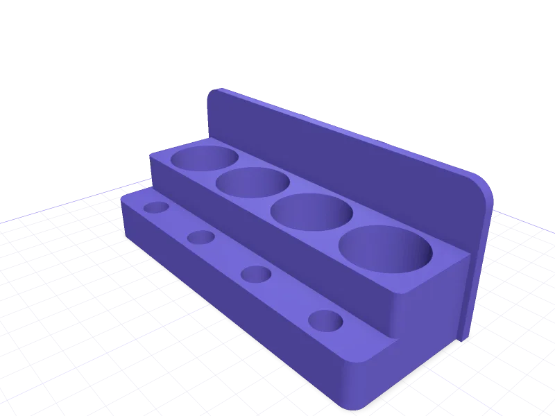IKEA SKÅDIS rack for Loctite and CA glue bottles, 3D printable model