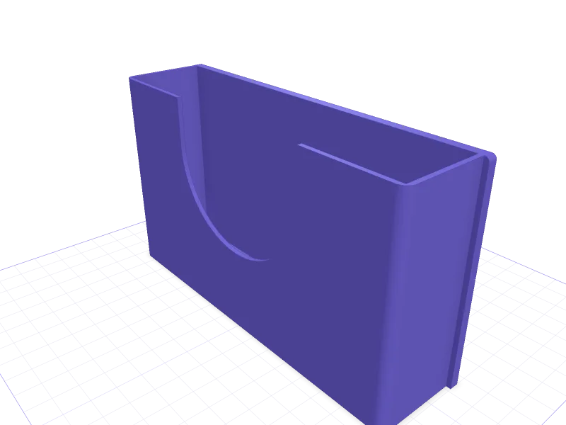 IKEA SKÅDIS pocket for Moleskine and A5 notebooks, 3D printable model