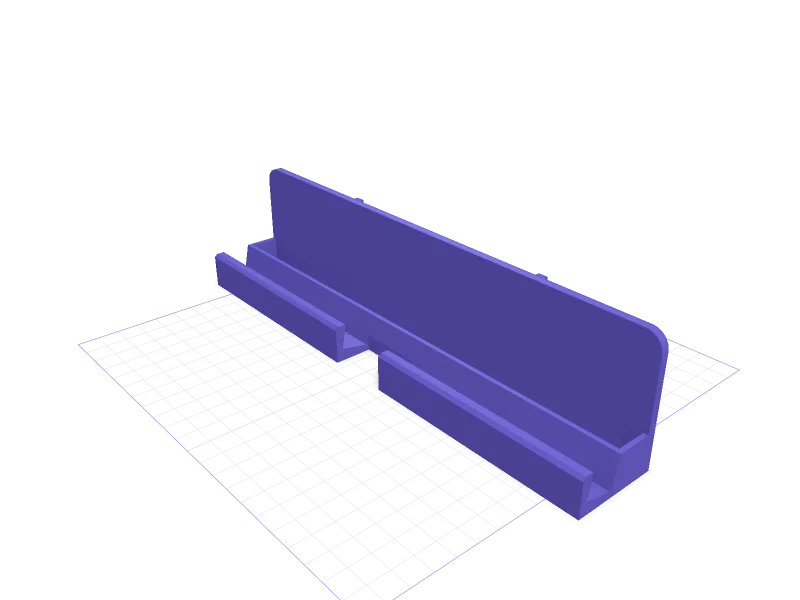 IKEA SKÅDIS holder for Nintendo Switch 2 and Joy-Con, 3D printable model