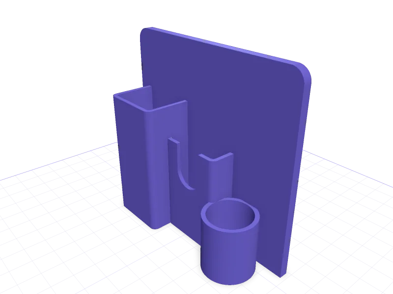 IKEA SKÅDIS holder for Olfa L-1 18 mm snap-off knife and blades, 3D printable model