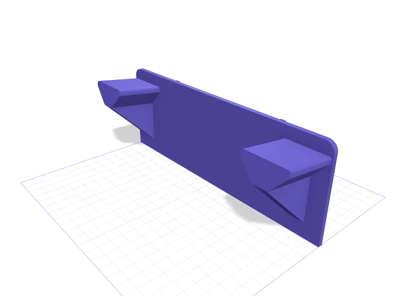 IKEA SKÅDIS holder for two PlayStation 5 DualSense controllers, 3D printable model