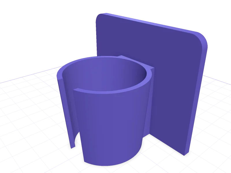 IKEA SKÅDIS holder for Shure SM58 microphone, 3D printable model
