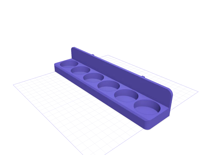 IKEA SKÅDIS rack for Tamiya 10 ml mini paint jars, 3D printable model
