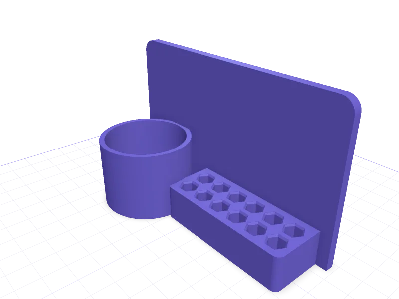 IKEA SKÅDIS holder for Wera Kraftform Kompakt bit handle, 3D printable model