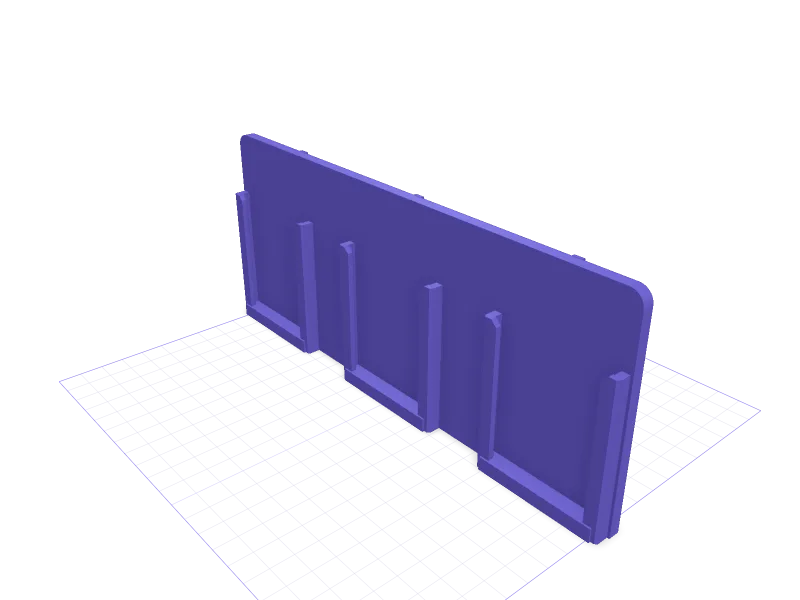 IKEA SKÅDIS rack for Worx PowerShare 20V batteries, 3D printable model