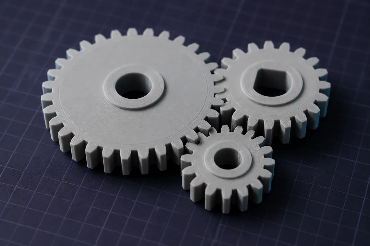 Gears & mechanisms generated with SpeakCAD