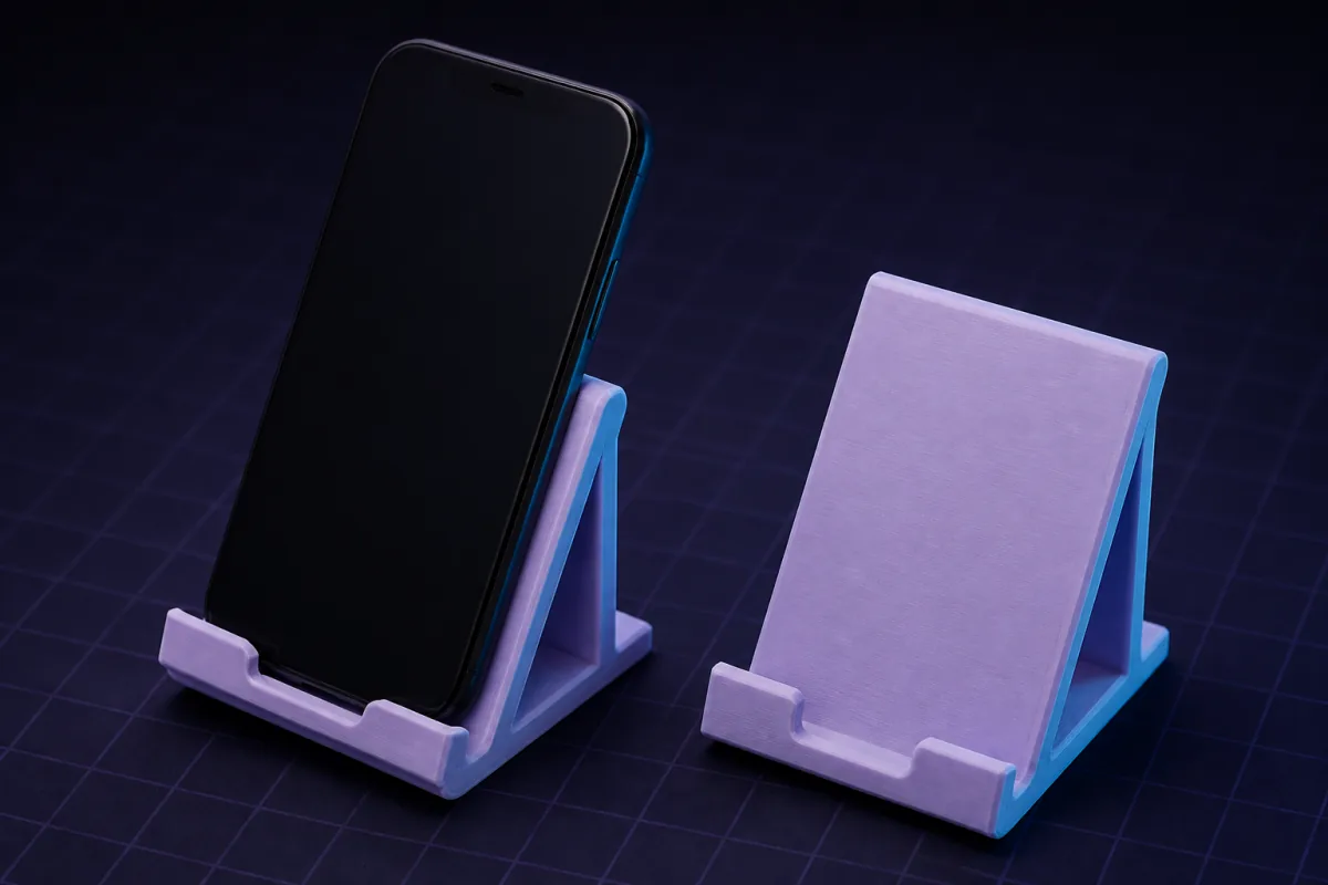 Phone & tablet stands generated with SpeakCAD